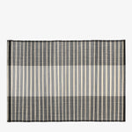 Tahanan by Kultura Buntal Placemat Set of 4 Black Stripes