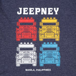 Kamisa 4 Color Jeepney Graphic Tee in Blue