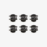 SM Accessories Hair Clamp Set of 6 in Black