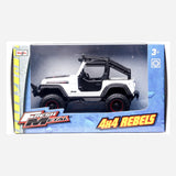 Maisto Fresh Metal 4X4 Rebels White Jeep Toys For Boys