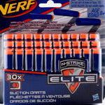 Nerf N Strike Elite 30 Pack Universal Suction Darts Refillable Blaster Darts