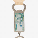 Kultura 200 Peso Bill Bottle Opener Keychain