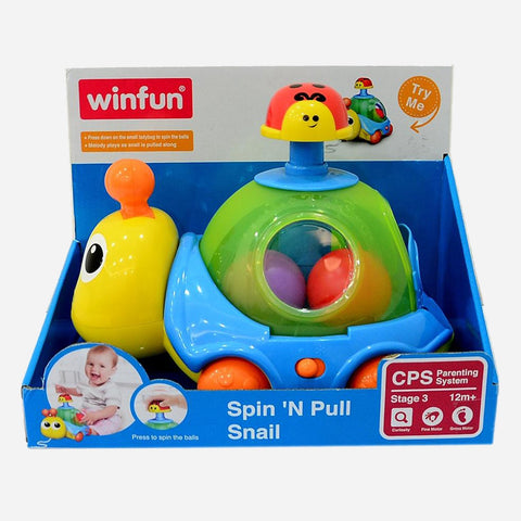 Winfun Spin 'N Pull Snail For Toddlers