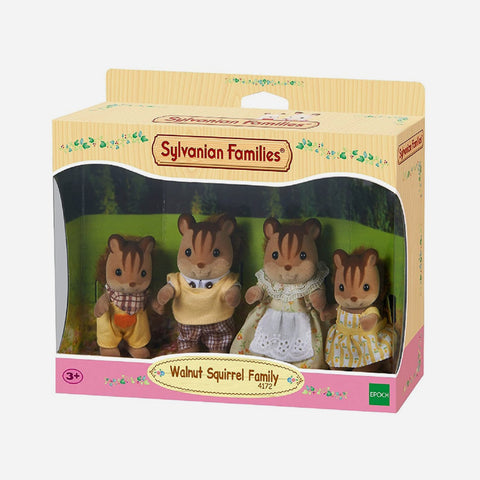 Sylvanian Families Walnut Squirrel Family Dolls For Kids