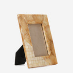 Tahanan by Kultura Picture Frame Capiz Smoke with Natural Square Chips on the Corner 4x6