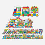 Puzzle Doubles Giant Abc & 123 Train Floor Puzzles