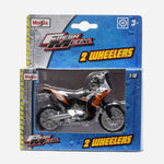 Maisto Fresh Metal 2 Wheelers Ktm 450 Rally (Black With Orange) Motorcycle Toy For Boys