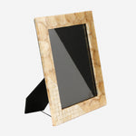 Tahanan by Kultura Picture Frame Capiz Smoke with Natural Square Chips on the Corner 8x10