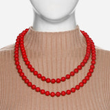 Tropiko by Kultura Ladies’ Long Round Bead Necklace