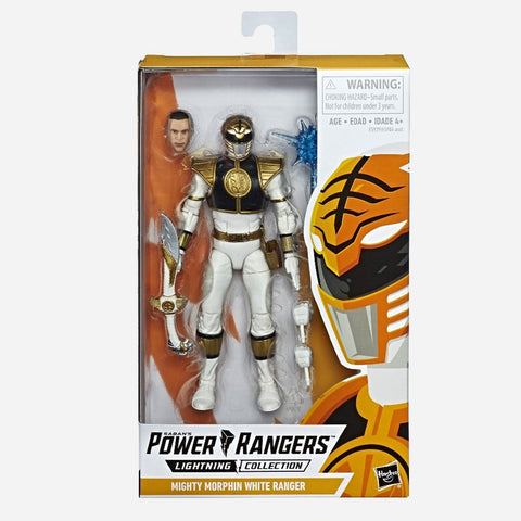 Power Rangers Lightning Collection Mighty Morphin White Ranger Action Figure For Boys