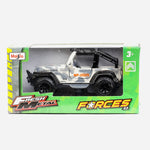 Maisto Fresh Metal Forces Gray Camouflage Jeep Toy For Boys