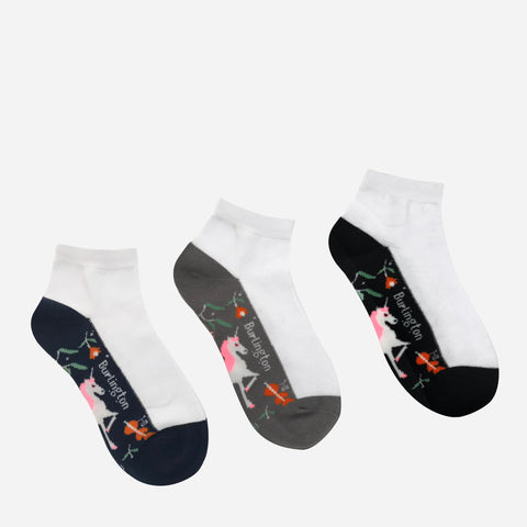 Burlington Girls Casual Socks 3 In 1