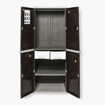 Megabox Self Space Click-lock Wardrobe Cabinet (Brown)