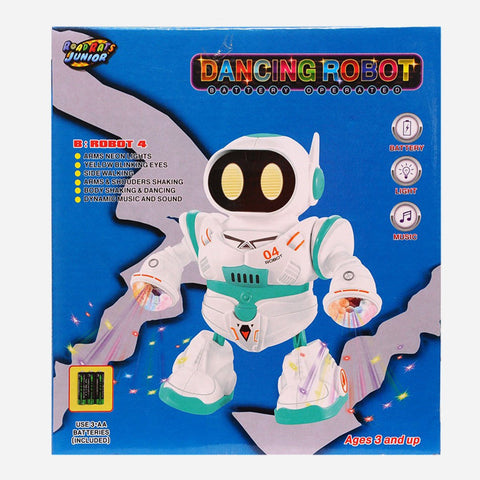 Road Rats Dancing Robot Battery Operated Toy For Kids White