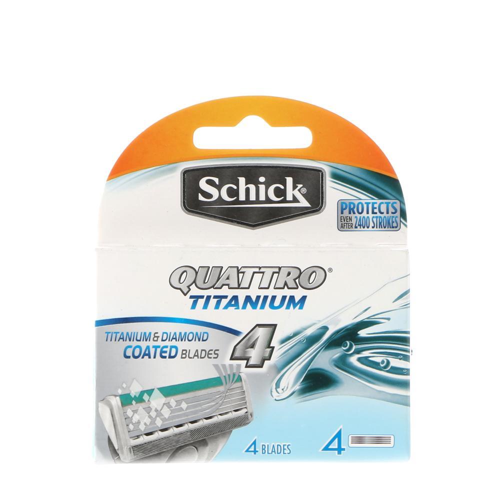 Schick Quattro Titanium 4-Pack Blade Refills Set