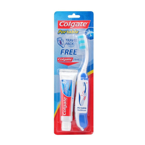 Colgate Portable Travel Toothbrush With Free Toothpaste