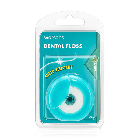 Watsons Mint Dental Floss 50 Meters