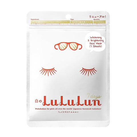 Lululun 7-Pack Whitening And Brightening Face Mask Sheets