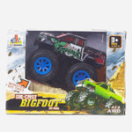 Black Die-Cast Bigfoot Off-Road Monster Big Tires Toy For Boys