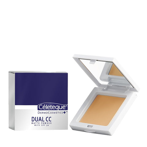 Celeteque Dual Cc Matte Powder With Spf30 In Golden Beige