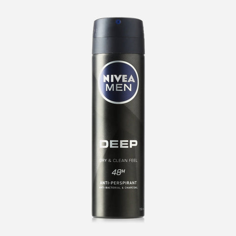 Nivea Men Deep Dry & Clean Feel Deodorant Spray 150Ml