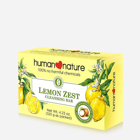 Human Nature Lemon Zest Cleansing Bar Soap 120G