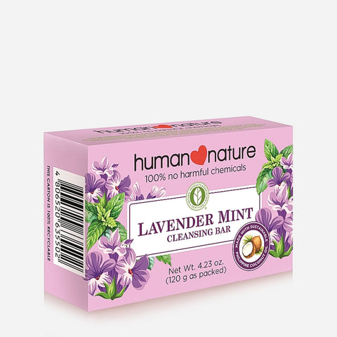 Human Nature Lavender Mint Cleansing Bar Soap 120G