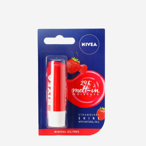 Nivea Lip Care Strawberry Shine Lip Balm 4.8G