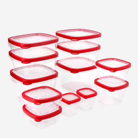 24pcs Asstd-size Food Storage Boxes 6/cs