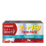 Colgate Twin-Pack Optic White Plus Shine Toothpaste 100G