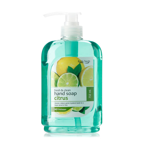 Body Treats Fresh And Clean Citrus Hand Soap 750Ml