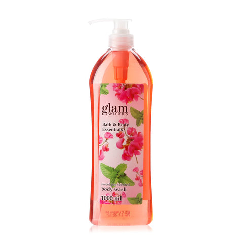 Glam Works Sweet Pea Scented Body Wash 1L