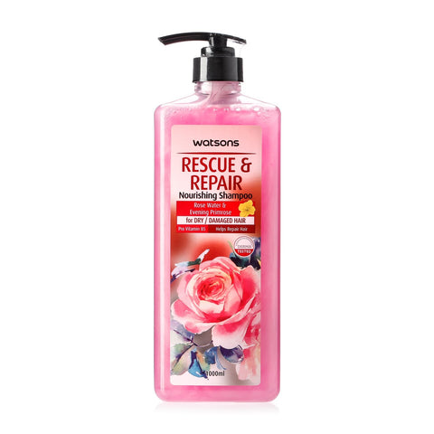 Watsons Rose Water And Evening Primrose Rescue And Revive Nourishing Shampoo 1L