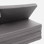 6-Fold Mattress Grey 36 x 75in