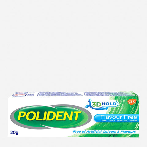 Polident Denture Adhesive Flavor Free 20G