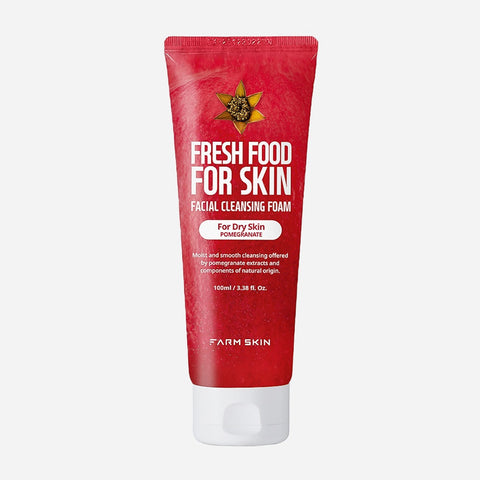 Farmskin Fresh Food For Skin Facial Cleansing Foam 100Ml - Pomegranate