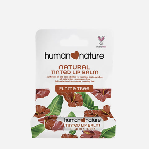 Human Nature Tinted Lip Balm 4G - Flame Tee