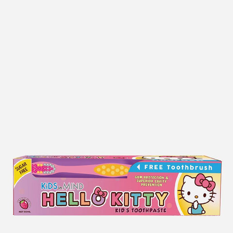 Hello Kitty Kids In Mind Toothpaste And Toothbrush Set