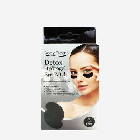 Body Treats 3-Pair Detox Hydrogen Eye Patch Enriched With Charcoal