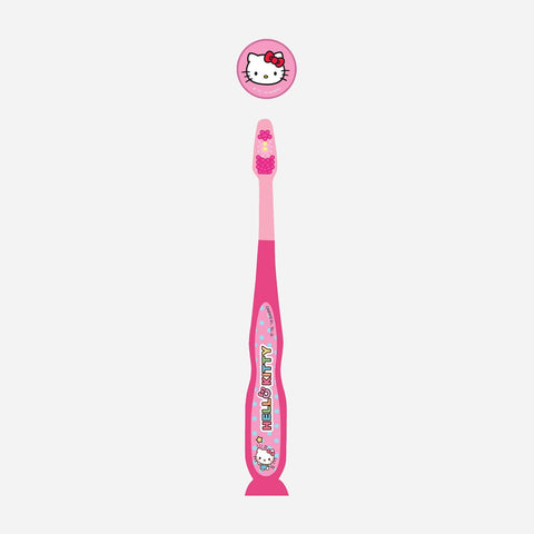 Hello Kitty Kids In Mind Toothbrush With Cap And Suction - Pink