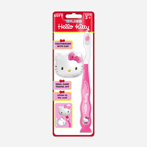 Hello Kitty Kids In Mind Toothbrush With Cap - Pink