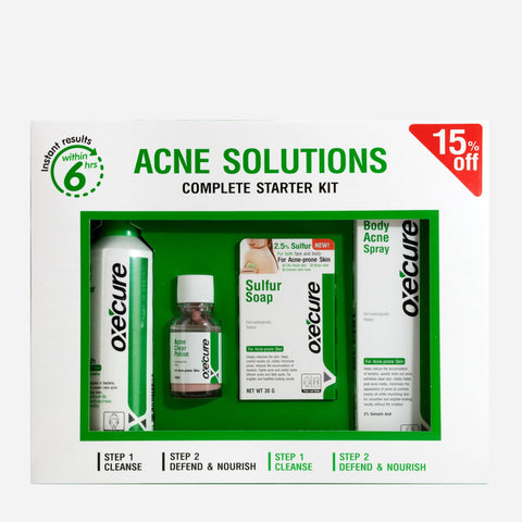 Oxe'Cure Acne Solutions Complete Starter Kit