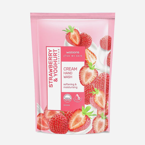 Watsons Buy 1 Take 1 Strawberry & Yoghurt Scented Cream Hand Wash 500Ml