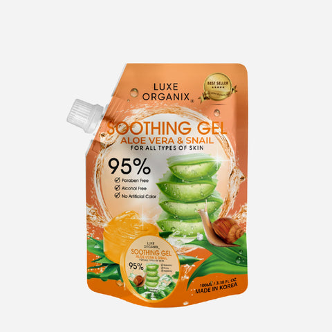 Luxe Organix Aloe Vera & Snail Soothing Gel 100Ml