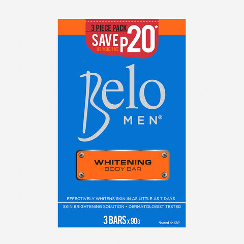 Belo Men 3-Pack Whitening Body Bar 90G