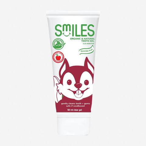 Smiles Organic & Natural Tooth Gel 50Ml - Apple