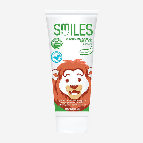 Smiles Organic & Natural Tooth Gel  50Ml - Apple
