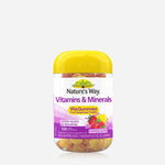 Nature'S Way Vitamins And Minerals Vitagummies Food Supplement Pastille 310G - Lemon, Raspberry, Strawberry