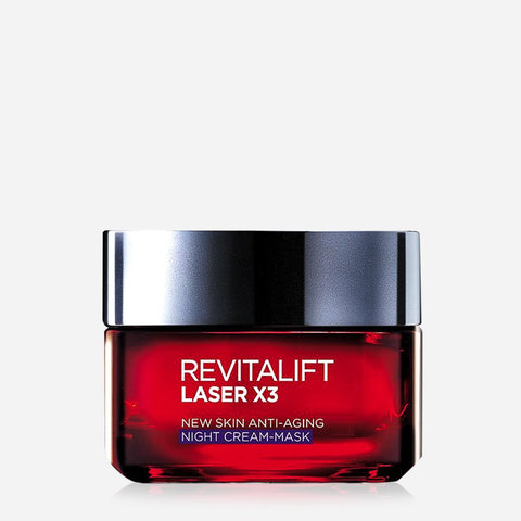 L'Oreal Paris Revitalift Laser X3 New Skin Anti-Aging Night Cream-Mask 50Ml
