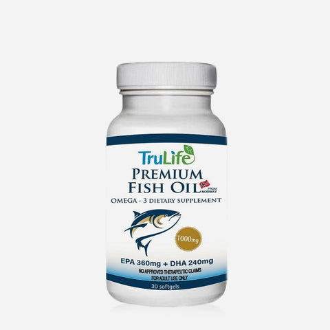 Trulife 30-Pack Premium Fish Oil Double Strength Capsules